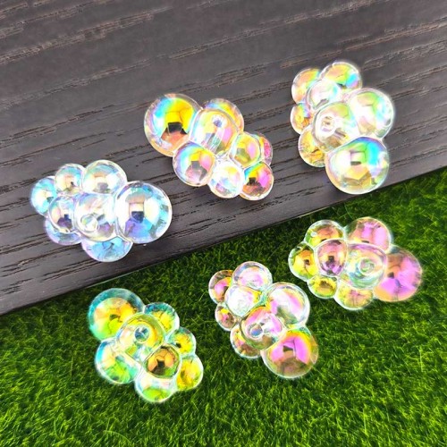 비즈팡 [BG-4-30]볼꾸파츠 아크릴 오로라구름 통과형 (내경2.5mm) 볼꾸비즈 키링용 ,1개