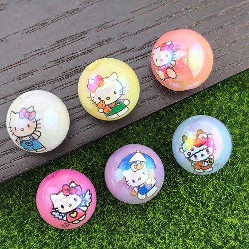 비즈팡 [BG-5-39]볼꾸파츠 아크릴 오로라고양이지당볼 16mm (내경2.8mm) 볼꾸비즈 키링용 ,1개