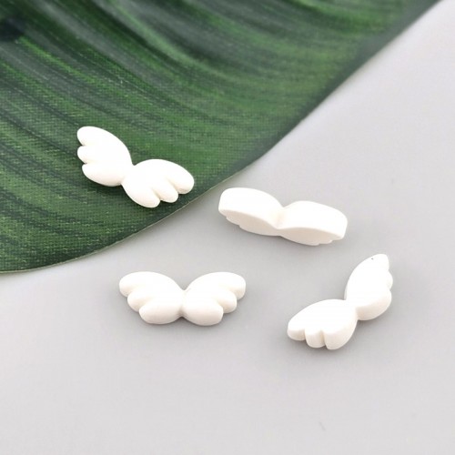 비즈팡 [KC-2-02]아크릴펜던트 천사날개부착형 19x8mm (키캡파츠 데코 탑꾸 폰코 포코) ,1개
