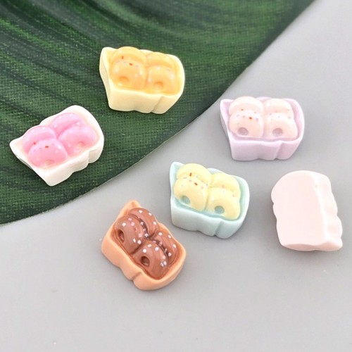 비즈팡 [KC-2-14]아크릴펜던트 파스텔도너츠부착형 14x10mm (키캡파츠 데코 탑꾸 폰코 포코) ,1개