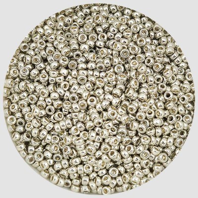 비즈팡 [B15-05]미유키비즈 시드비즈 1.5mm 실버아연도금/은색메트 (181) ,5g