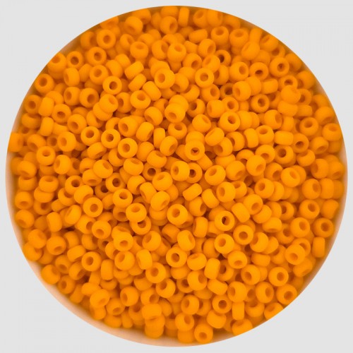 비즈팡 [B21-07]미유키 시드비즈 2mm 오렌지무광 (405F) ,10g