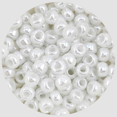 비즈팡 [B40-04]미유키비즈 시드비즈4mm 화이트진주Pearl (420) ,10g