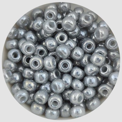 비즈팡 [B40-17]미유키비즈 시드비즈4mm 그레이Ceylon (526) ,10g
