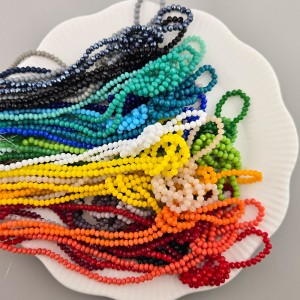 비즈팡 [CR-25-00]크리스탈론델컷 2mm(3.2x2.5mm) 단색유광 31color ,1줄(약160개)