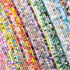 비즈팡 [CR-28-00]크리스탈론델컷 2mm(3.2x2.5mm) 유광레인보우 유광믹스 50color ,1줄(약160개)