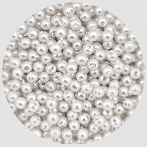비즈팡 [AP-02-01]아크릴진주 라운드 2.5mm 화이트 ,1줄(약135개)