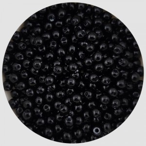 비즈팡 [AP-02-03]아크릴진주 라운드 2.5mm 블랙 ,1줄(약135개)