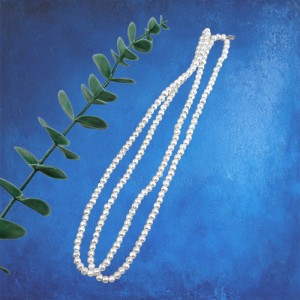 비즈팡 [BP-1-07]아크릴진주바로크 라운드각형진주 4mm 화이트 (모조담수진주) ,10개