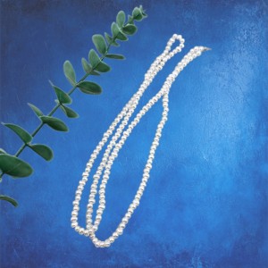 비즈팡 [BP-1-09]아크릴진주바로크 라운드댄싱진주 5x4mm 화이트 (모조담수진주) ,10개