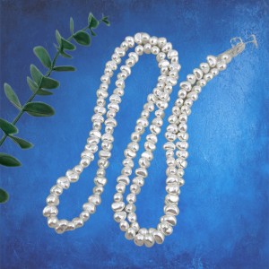 비즈팡 [BP-1-17]아크릴진주바로크 반달진주 7x9mm 화이트 (모조담수진주) ,10개