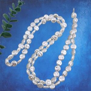 비즈팡 [BP-1-21]아크릴진주바로크 엠보원반진주 12mm 화이트 (모조담수진주) ,10개