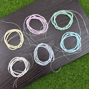 비즈팡 [J6-22-00]자개축구볼컷 2mm 6color ,1줄(160개미만)