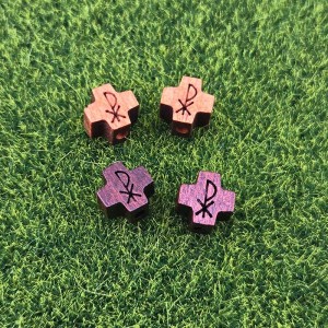 비즈팡 [DW-7-02]카톨릭묵주만들기 우드십자가 자작나무 XP십자가 정십자가 10mm ,1개