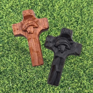 비즈팡 [DW-7-22]우드십자가 오동나무 예수십자가 묵주십자가 28x43mm ,1개