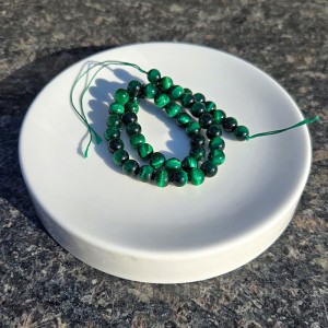 비즈팡 [J2-200-F]원석라운드 4/6/8/10mm 컬러호안석A급 그린호안석 ,반줄