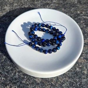 비즈팡 [J2-200-H]원석라운드 4/6/8/10mm 컬러호안석A급 사파이어호안석 ,반줄