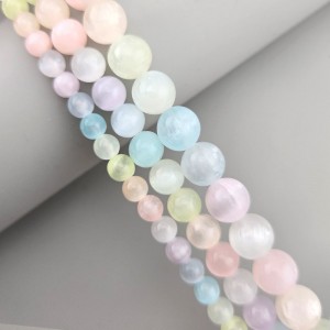 비즈팡 [J2-101-01]원석라운드 10mm 천연석 셀레나이트 ,반줄