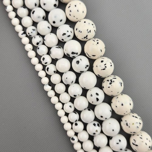 비즈팡 [J1-201-06]원석라운드 4mm 보리월성(월성주) ,반줄