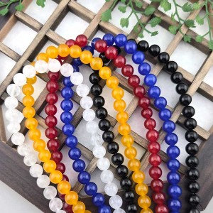 비즈팡 [J1-210-31]원석라운드  6mm 8mm 10mm 12mm 오방색원석,1세트(5알)