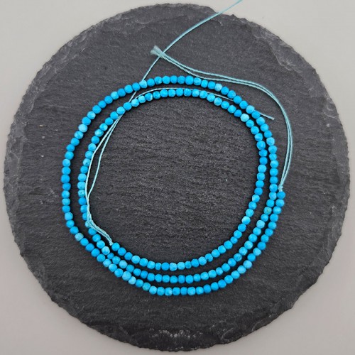 비즈팡 [J2-401-16]원석축구볼컷 2mm 합성석 블루하울라이트컷 ,반줄