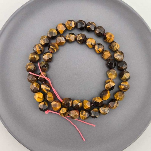 비즈팡 [J1-820-17]원석삼각컷팅 8mm 천연석 호안석 ,반줄