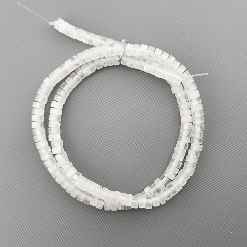 비즈팡 [J1-305-02]원석 원통 막대 4x2.5mm 백수정 ,반줄(약18cm)