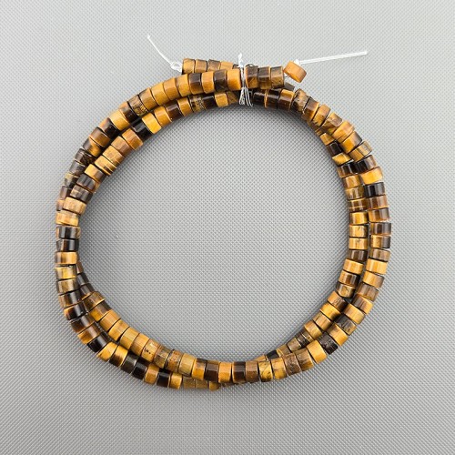 비즈팡 [J1-305-10]원석 원통 막대 4x2.5mm 호안석 ,반줄(약18cm)