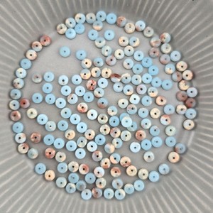 비즈팡 [J6-301-03]원석 론델 4mm 임페리얼재스퍼 ,반줄(약18cm)