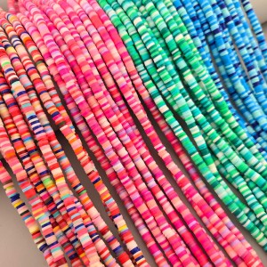 비즈팡 [J3-103-00]폴리머론델 4mm 목걸이재료 팔찌재료 ,1줄(45cm미만)