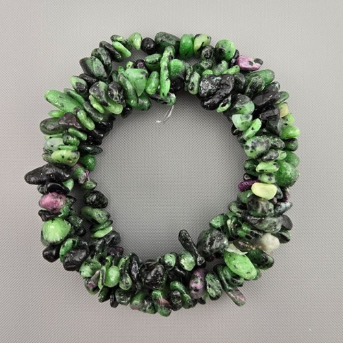 비즈팡 [J1-41-34]원석 칩스 대 천연석 조이크로사이트 ,1줄(약80cm)