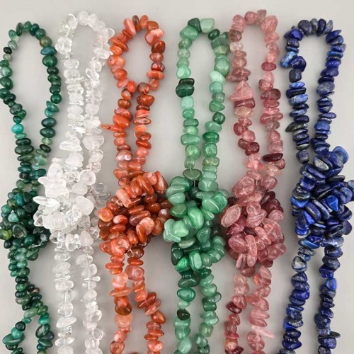 비즈팡 [J1-44-00]원석 칩스 특대 천연석 커넬리언 아벤추리 딸기석 라피스라즐리 추마노 모음 ,1줄(약80cm)