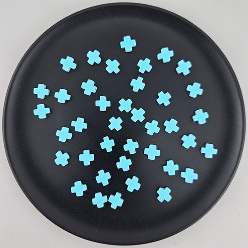 비즈팡 [J3-4-16]원석십자가 8mm 합성송석십자가 터쿼이즈 (묵주팔찌용) ,1개