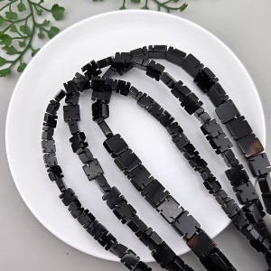 비즈팡 [J1-68-15]원석만자통과형 6mm 8mm 10mm 불교만자 (오닉스) 염주팔찌만들기  ,반줄