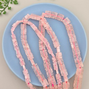 비즈팡 [J1-68-03]원석만자통과형 6mm 8mm 10mm 불교만자 (장미석) 염주팔찌만들기