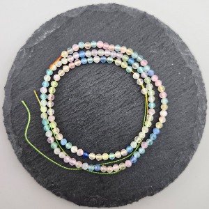 비즈팡 [CT-03-01]캣츠아이축구볼컷 3mm 세라믹 멀티 ,1줄(120개)