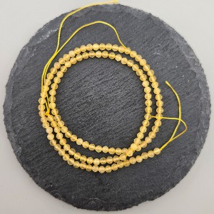 비즈팡 [CT-03-03]캣츠아이축구볼컷 3mm 세라믹 옐로 ,1줄(120개)