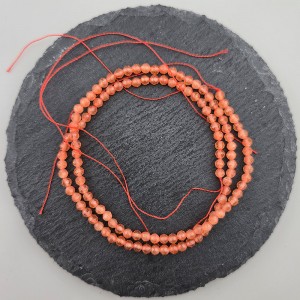 비즈팡 [CT-03-06]캣츠아이축구볼컷 3mm 세라믹 오렌지 ,1줄(120개)