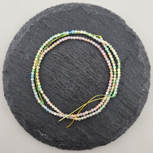비즈팡 [CT-02-01]캣츠아이축구볼컷 2mm 세라믹 멀티 ,1줄(약160개)
