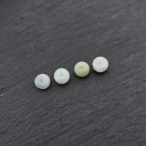 비즈팡 [J2-601-13]천연옥펜던트 버마옥론델 6mm(내경0.8mm) 민트 ,1개