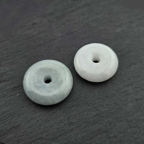 비즈팡 [J2-601-19]천연옥펜던트 버마옥동전링 20mm(내경2.4mm) 민트 ,1개