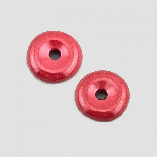 비즈팡 [JS-2-31]경면주사 제왕사90% 동전링 15mm (내경3.3mm) ,1개