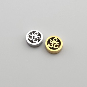 비즈팡 [S2-1-04]써지컬스틸 펜던트 옴자통과형 8mm (내경1.2mm) ,1개