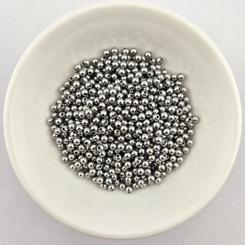 비즈팡 [S1-100-14]써지컬스틸 라운드볼 메탈볼 3.5mm 무도금 ,10개