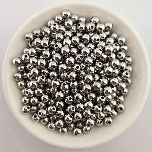 비즈팡 [S1-100-17]써지컬스틸 라운드볼 메탈볼 6mm 무도금 ,5개