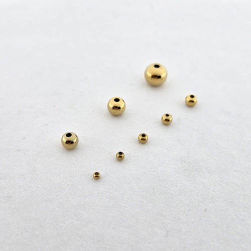 비즈팡 [S1-100-20]써지컬스틸 라운드볼 메탈볼 2/2.5/3/3.5/4/5/6/8mm 진공골드 모음 ,(옵션)