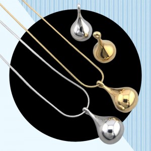 비즈팡 [S1-06-07]써지컬스틸 펜던트 키세스초콜릿L 13x24mm 무도금 ,1개