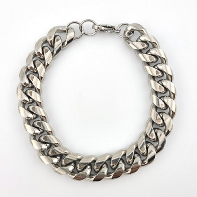 비즈팡 [STB-01]써지컬스틸 팔찌줄 랍스터+O링 약20cm 무도금 #07 ,1개