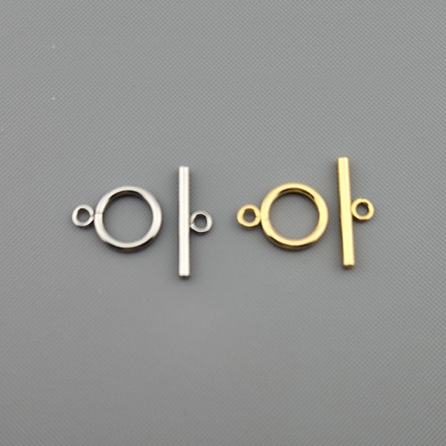 비즈팡 [S9-07-701]써지컬스틸 부자재 심플토글바 원15mm+바25mm  ,1개