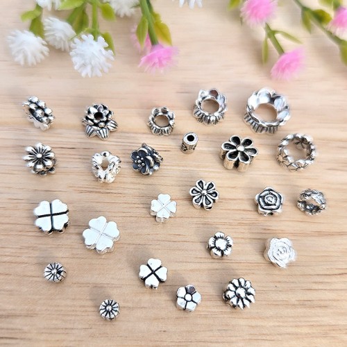 비즈팡 [SVP-02-00]순은펜던트 실버925 행운 꽃통과형 14종 모음